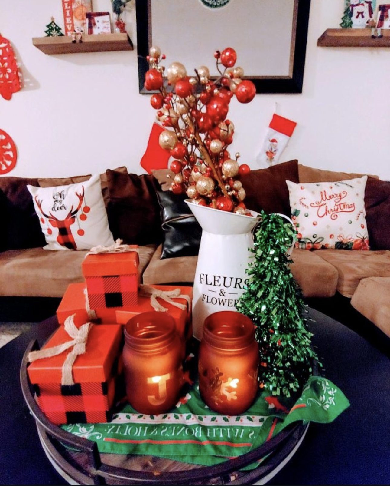 30 Cozy Christmas Coffee Table Decor Ideas You'll Love 92 30 Cozy Christmas Coffee Table Decor Ideas You'll Love christmas cofffee table decor ideasIMG 9233 Christmas Coffee Table Decor Ideas