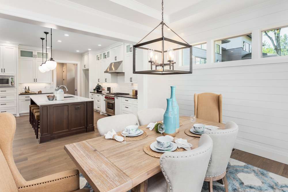 17 Dining Room Wall Decor Ideas that Will Blow Your Mind! 5 17 Dining Room Wall Decor Ideas that Will Blow Your Mind! dining room lighting geometric getty images dining room wall decor ideas