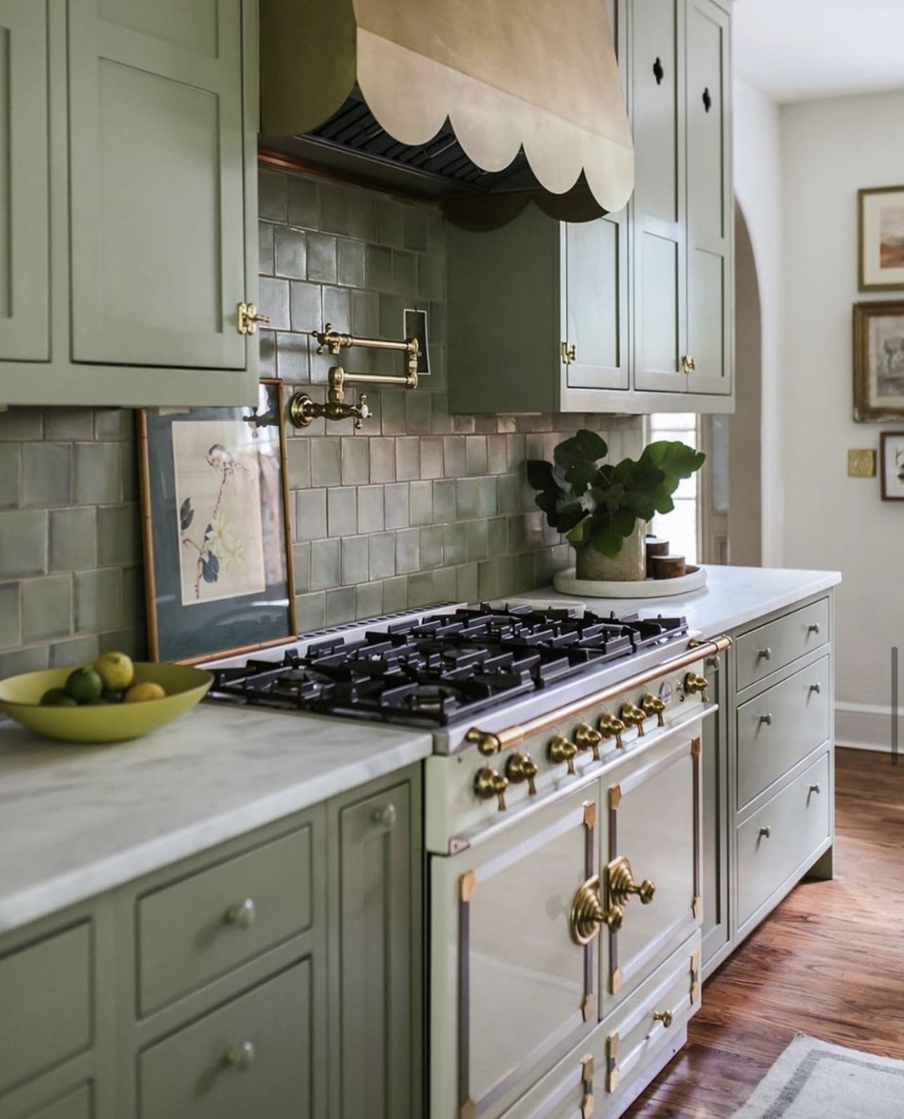 34 Beautiful Sage Green Kitchen Design Ideas to Inspire You 25 34 Beautiful Sage Green Kitchen Design Ideas to Inspire You Matching Splashback Sage Green Kitchen