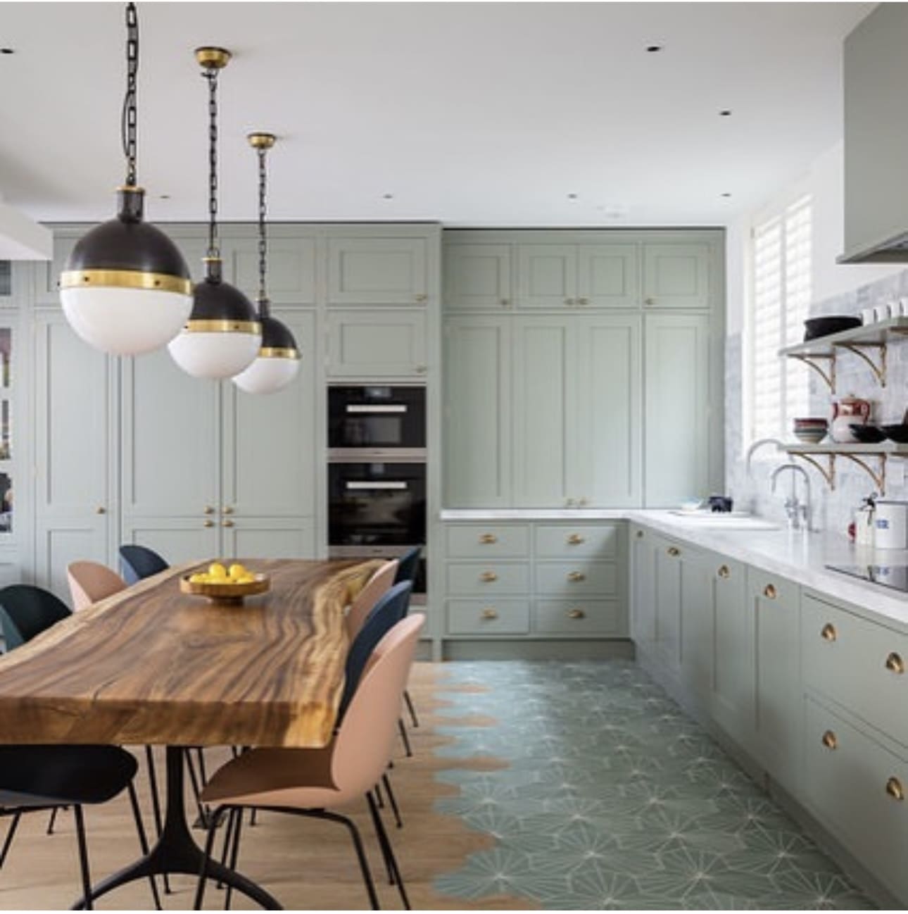 34 Beautiful Sage Green Kitchen Design Ideas to Inspire You 24 34 Beautiful Sage Green Kitchen Design Ideas to Inspire You Matching Floor Sage Green Kitchen