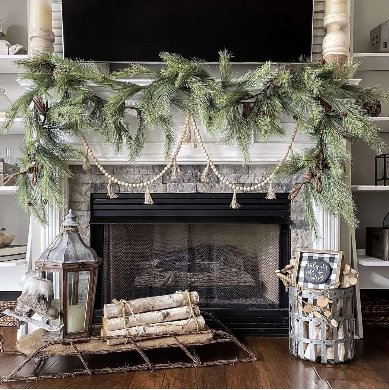 40+ Elegant Christmas Mantel Decor Ideas 14 40+ Elegant Christmas Mantel Decor Ideas IMG 4940 Christmas Mantel Decor