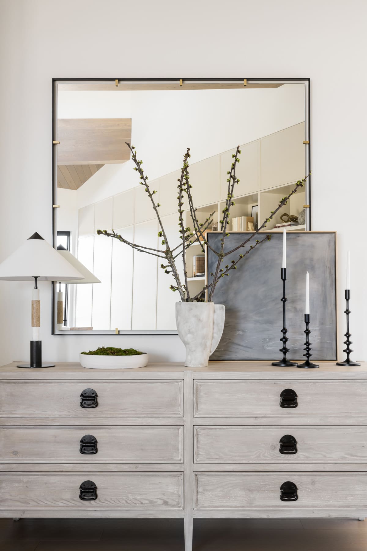 45 Modern and Elegant Entryway Table Decor Ideas 39 45 Modern and Elegant Entryway Table Decor Ideas studiomcgee MountainRetreat Web 046 Entryway Table Decor