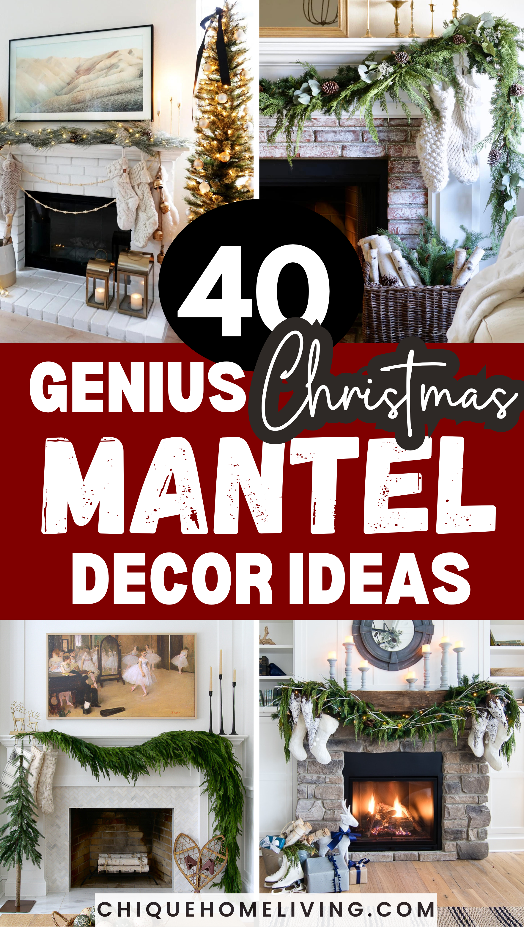 40+ Elegant Christmas Mantel Decor Ideas 1 40+ Elegant Christmas Mantel Decor Ideas christmas mantel decor ideasMP 1 Christmas Mantel Decor