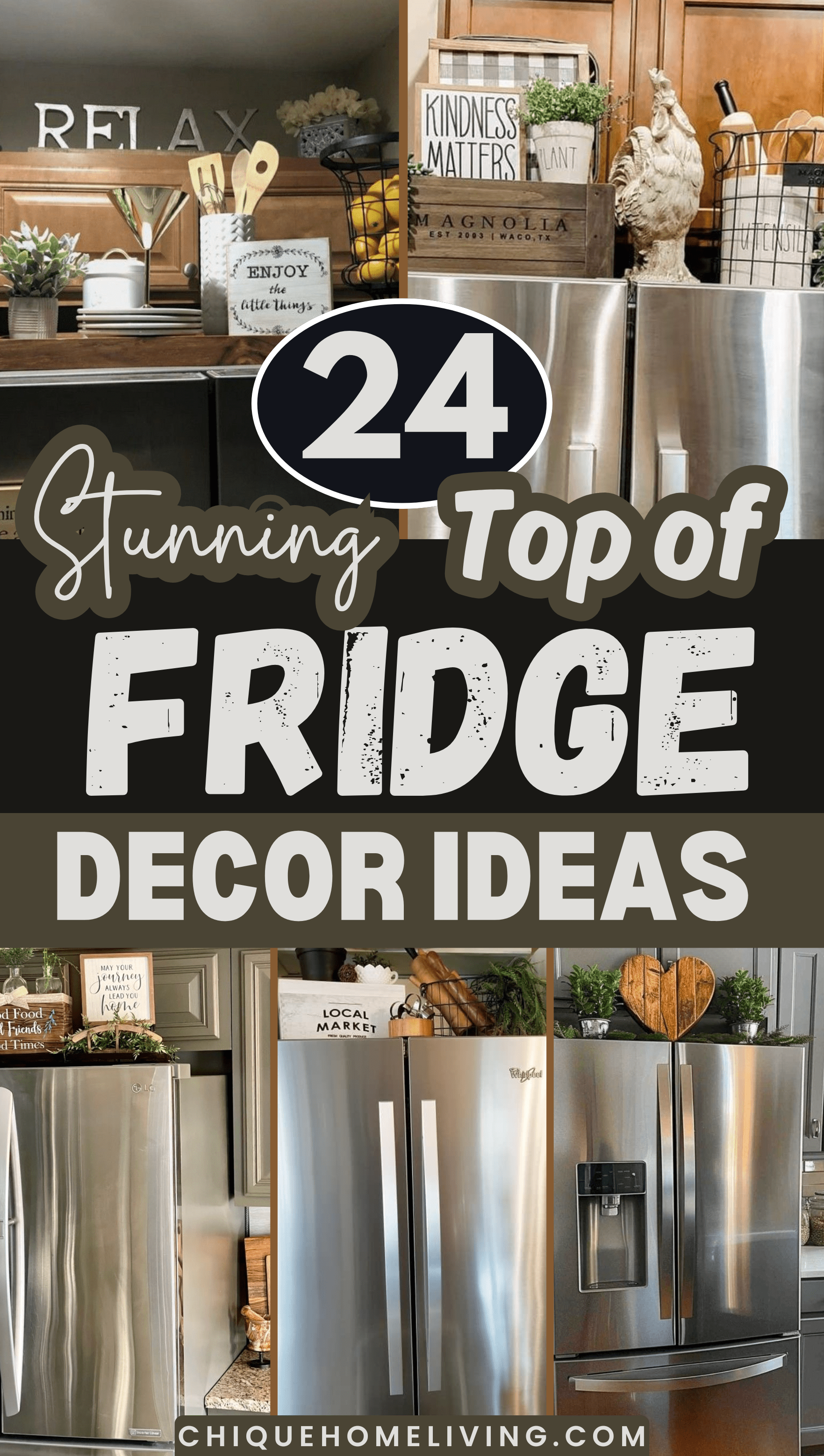 24 Genius Top of Fridge Decor Ideas You'll Love 51 24 Genius Top of Fridge Decor Ideas You'll Love MP Top of Fridge Decor Ideas