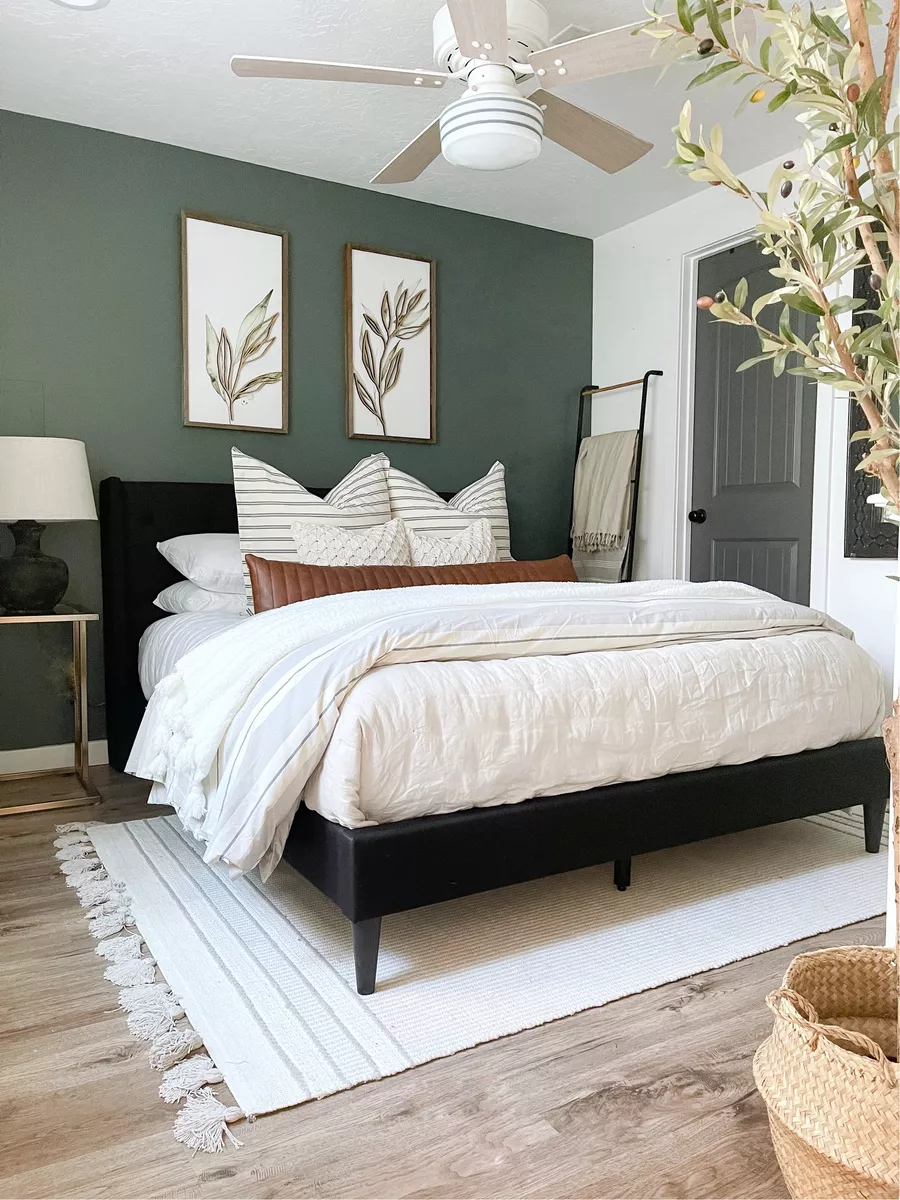 45 Elegant Sage Green Bedroom Ideas for a Soothing Ambiance 103 45 Elegant Sage Green Bedroom Ideas for a Soothing Ambiance Modern Farmhouse Sage Green Bedroom